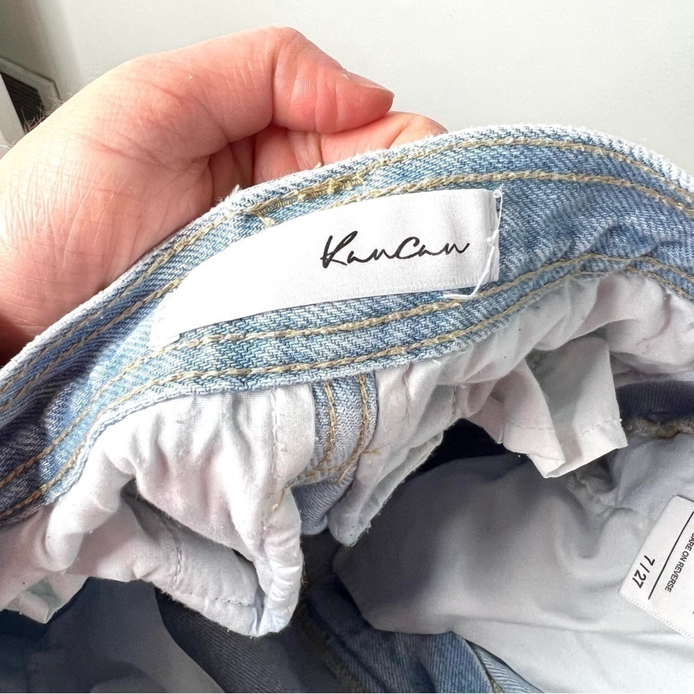 KanCan Estilo 100% Cotton Straight Leg High Rise Lightwash Denim Jeans Size 27 - Picture 9 of 16
